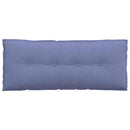 Rygpude Jeans blå 120 x 19 x 50 cm Stof