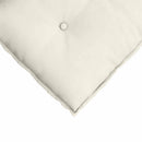 Rygpude Creme 120 x 50 cm Velourstof