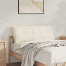 Rygpude Creme 120 x 50 cm Velourstof