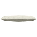 Rygpude Creme 120 x 50 cm Velourstof