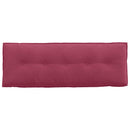 Rygpude Vinrød 140 x 50 cm Velourstof