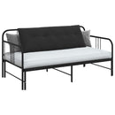 Rygpude Sort 140 x 50 cm Velourstof