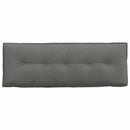 Rygpude Mørkegrå 140 x 50 cm Mikrofiberstof