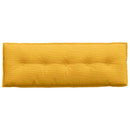 Rygpude Lys Gul 140 x 50 cm Velourstof