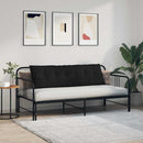Rygpude Sort 160 x 19 x 50 cm Stof
