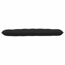 Rygpude Sort 160 x 19 x 50 cm Stof