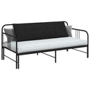 Rygpude Sort 160 x 19 x 50 cm Stof