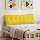 Rygpude Lys Gul 160 x 19 x 50 cm Stof