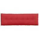 Rygpude Rød 160 x 19 x 50 cm Stof