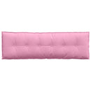 Rygpude Lyserød 160 x 19 x 50 cm Stof
