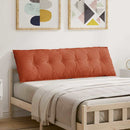 Rygpude Rød orange 160 x 50 cm Velourstof