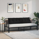 Rygpude Sort 180 x 19 x 50 cm Stof