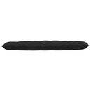 Rygpude Sort 180 x 19 x 50 cm Stof