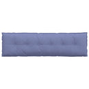 Rygpude Jeans blå 180 x 19 x 50 cm Stof