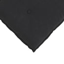Rygpude Sort 180 x 50 cm Velourstof