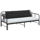 Rygpude Sort 180 x 50 cm Velourstof