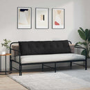 Rygpude Sort 180 x 50 cm Mikrofiberstof