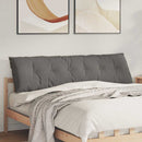 Rygpude Lysegrå 180 x 50 cm Velourstof