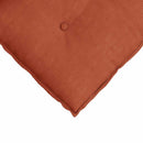 Rygpude Rød orange 180 x 50 cm Velourstof