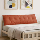 Rygpude Rød orange 180 x 50 cm Velourstof
