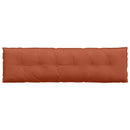 Rygpude Rød orange 180 x 50 cm Velourstof