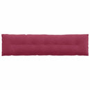 Rygpude Vinrød 200 x 50 cm Velourstof