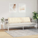 Rygpude Creme 200 x 50 cm Velourstof