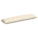 Rygpude Creme 200 x 50 cm Velourstof