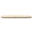 Rygpude Creme 200 x 50 cm Velourstof