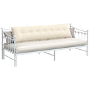 Rygpude Creme 200 x 50 cm Velourstof