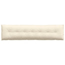 Rygpude Creme 200 x 50 cm Velourstof