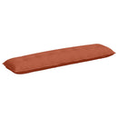 Rygpude Rød orange 200 x 50 cm Velourstof