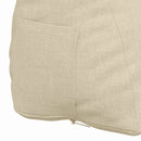 Rygpude Creme 45 x 20 x 35 cm Stof