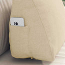Rygpude Creme 45 x 20 x 35 cm Stof