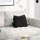 Rygpude Sort 45 x 20 x 35 cm Velourstof