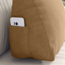 Rygpude Brun 45 x 20 x 35 cm Velourstof