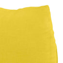 Rygpude Lys Gul 60 x 20 x 50 cm Stof
