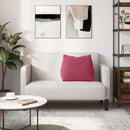 Rygpude Vinrød 60 x 20 x 50 cm Velourstof