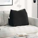 Rygpude Sort 60 x 20 x 50 cm Velourstof