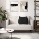 Rygpude Sort 60 x 20 x 50 cm Velourstof