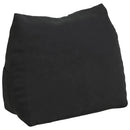 Rygpude Sort 60 x 20 x 50 cm Velourstof