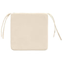 Sædepuder 4 stk. Mikrofiberstof Beige 40 x 40 x 3 cm