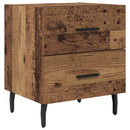 Natskab 2 pcs Gammelt træ 40 x 35 x 47,5 cm Konstrueret træ