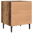 Natskab 2 pcs Gammelt træ 40 x 35 x 47,5 cm Konstrueret træ
