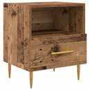 Sengebord 2 pcs Gammelt træ 40 x 35 x 47,5 cm Konstrueret træ