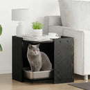 Kattekasse indhegning Sort eg 53 x 53 x 51 cm Konstrueret træ