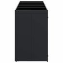 Wheelie Bin Opbevaring til 5 Affaldscontainere Sort