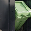 Wheelie Bin Opbevaring til 2 Affaldscontainere Antracit