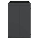 Wheelie Bin Opbevaring til 2 Affaldscontainere Antracit