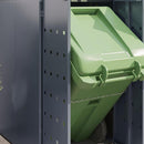 Wheelie Bin Opbevaring til 5 Affaldscontainere Lysegrå